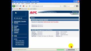 How to Set IP Address AP9617 APC Network Management Card [upl. by Bourn132]