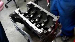 Checking main bearing bore alignment [upl. by Yarled]