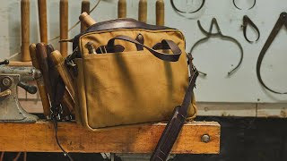 Filson Original Briefcase Review How Effective Is It 2023 [upl. by Annoerb]