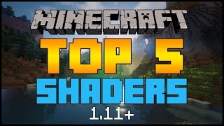 TOP 5 SHADER PACKS MINECRAFT  2016  110 HD [upl. by Narej]