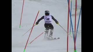 Jurre Jeurissen slalom training SaasFee 2022 Ski Zenit [upl. by Jarek]