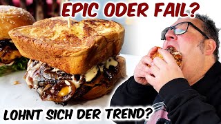 NUR EIN HYPE MELT BURGER  DAS SOLL DER HEISSESTE BURGER TREND SEIN [upl. by Lash]