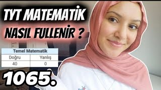 TYT MATEMATİĞİ NASIL FULLEDİM   yks yks2025 [upl. by Hepsoj]