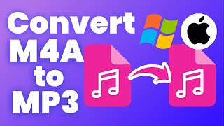 How to Convert M4A to MP3 on Mac or Windows 2024 Tutorial [upl. by Eniluqaj]