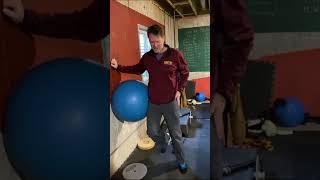 Swiss Ball Hip Hike Drill Sprint Mechanics [upl. by Damle]