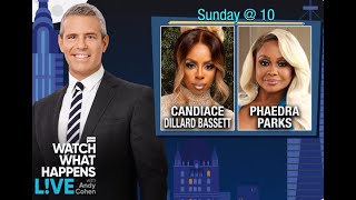 Phaedra Parks amp Candiace Dillard Bassett on Watch What Happen Live [upl. by Glogau]