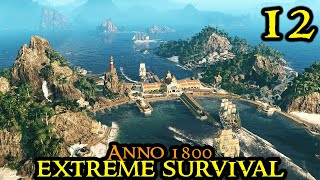 MASSIVE PIRATE ATTACK  Anno 1800 EXTREME 12 New City Survival with HARD Boosted AI [upl. by Grube]