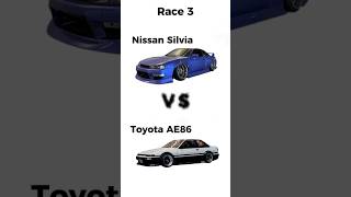 Nissan Silvia vs Toyota AE86 🤯🏁 [upl. by Arahs]