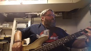 Glen Campbell tribute  Rhinestone Cowboy  bass cover [upl. by Ayyn]