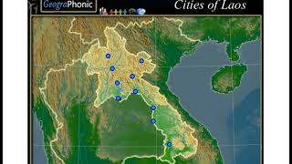 Geography of Laos cities of Laos [upl. by Richmal]