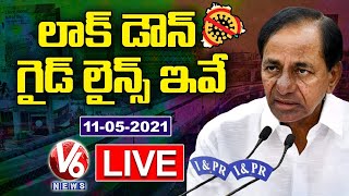 Telangana Lockdown Guidelines LIVE Updates  Lockdown Rules amp Restrictions  V6 News [upl. by Oicaro]