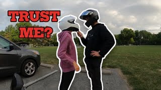 How to get a girls number with a motorcycle [upl. by Zzabahs]