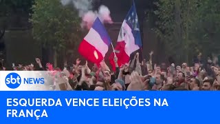 Esquerda vence eleições legislativas na França  SBTNewsnaTV 080724 [upl. by Chantal66]