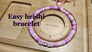 Making a Heishi bracelet [upl. by Newg]