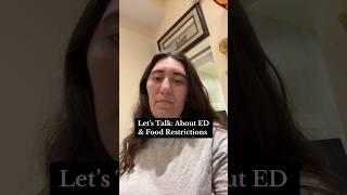 Let’s Talk About ED amp Food Restrictions youtubeshorts shorts girls relatabe ed food healing [upl. by Ecinert]