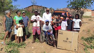 ENTREGA DE RECEBIDOS PARA BIA E FAMÍLIA PIPA CÍCERA E CÍCERO EM CACHOEIRINHA MIRANDIBA PERNAMBUCO [upl. by Aehsel790]