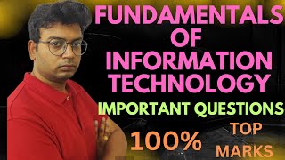 Fundamentals of Information Technology important questionsdegree important questions [upl. by Glennis968]