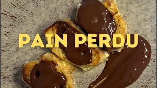 RECETTE DE PAIN PERDU AU CHOCOLAT 🥖 PRÊTE EN 15 MINUTES SEULEMENT [upl. by Adlesirc]