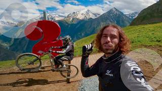 Vallée Blanche au 2 alpes bike park ⛰️ Piste de VTT descente pour débutants et familles  😁 [upl. by Ravel961]