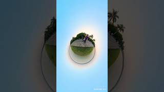 Mini planet 🌍 by insta 360 view insta360x4 trending shorts [upl. by Giltzow]