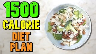 EASY 1500 Calorie Meal Plan For Weight LOSS amp Feeling FULL [upl. by Ochs396]