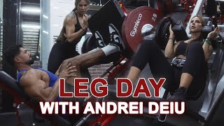 BRUTAL LEG DAY WITH AndreiDeiu [upl. by Anidem]