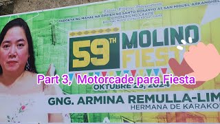 PART 3 FIESTA MOTORCADE NG MOLINO 2024 [upl. by Lamb]