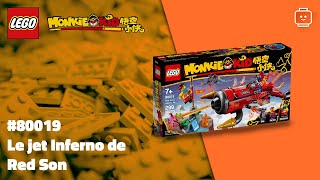 LEGO Monkie Kid 80019 Le jet Inferno de Red Son [upl. by Edgard]