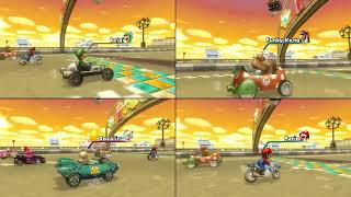 Mario Kart Wii ✦ 4 Players 404 3 Tracks 150cc [upl. by Hibbs]