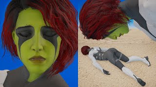 Gamora KO pose  MMD リョナ [upl. by Hedgcock]