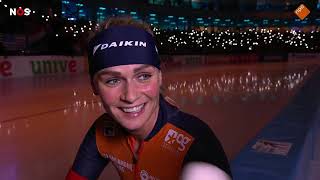 Alle frustratie van het seizoen kwam eruit Irene Schouten laat Thialf ontploffen [upl. by Enra]