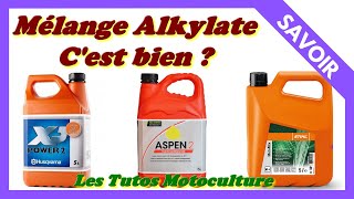 Mélange Alkylate 2 temps cest bien   Marline  Aspen  Motomix  Power2 [upl. by Zeidman969]