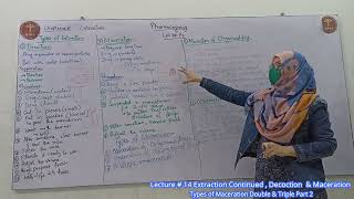 Lecture  14 Extraction Continued  Decoction amp Maceration Types of Maceration Double amp Triple Part [upl. by Adnorhs]