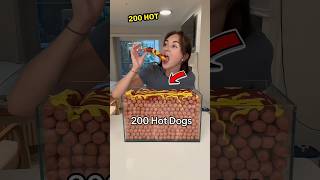 200 Hot Dogs Eaten for Viral Fame 🌭🔥shorts [upl. by Godspeed396]