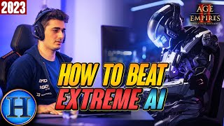 How To Beat Extreme AI in Age of Empires 2 2023 [upl. by Marquez]