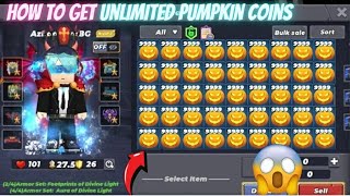 How To Get Unlimited Pumpkin Coins in Skyblock Blockman Go [upl. by Darbee]