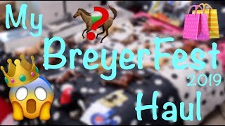 MY BREYERFEST 2019 HAUL [upl. by Akerehs144]