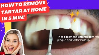 How to Remove Tartar from Teeth at Home with the Best Plaque Remover Tartar Remover Dental Scaler [upl. by Brotherson816]