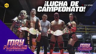 Por el Campeonato de Parejas Mixtas Kaoz Lucha Libre Julissa y Emperador Azteca vs Keyra y Dinámico [upl. by Sanalda]