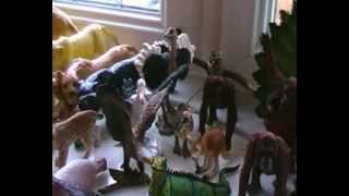 My sons Schleich Papo AAA Wild  Zoo toy animal collection [upl. by Tanhya]