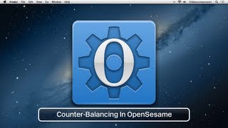 Video tutorial Counterbalancing in OpenSesame [upl. by Imik]