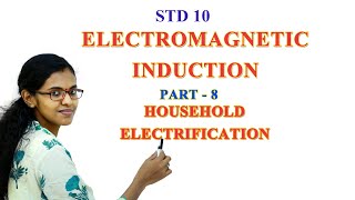 SSLC Physics Electromagnetic Induction Part 8 Household Electrification  Malayalam [upl. by Rimidalg610]