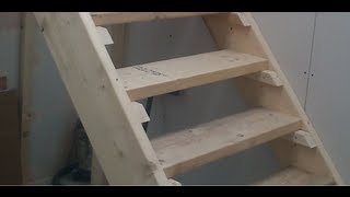 How to build Stairs Easy steps DIY staircase [upl. by Japheth925]