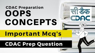 OOPs concepts Important MCQs Most Important Questions  CDACCAT Preparation  CDAC OOPS MCQs [upl. by Ailam682]