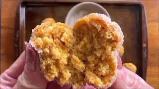 2 ingredient Recipe  Pumpkin Donut Holes [upl. by Coit]