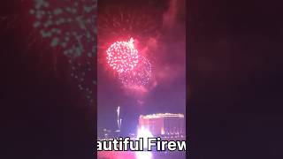 Very beautiful Fireworks  Water Festival Cambodia អ៊ំទូកង boat racing shorts boatracing [upl. by Huntley]