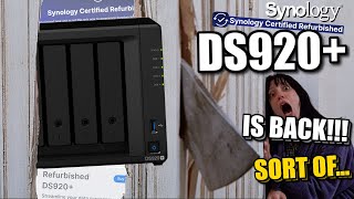 The Synology DS920 NAS is BACK  Well Sort OfSynology Certified Refurbished NAS [upl. by Abixah]