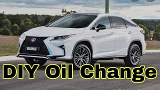 2019 Lexus RX450 Hybrid 350 DIY Oil Change [upl. by Madelina]