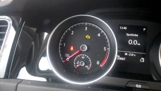 VW Golf VII start problem  reason battery low [upl. by Yennep]