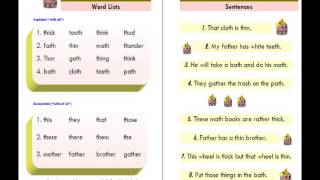 ESL Phonics Lesson Consonant Digraphs  th [upl. by Giff763]